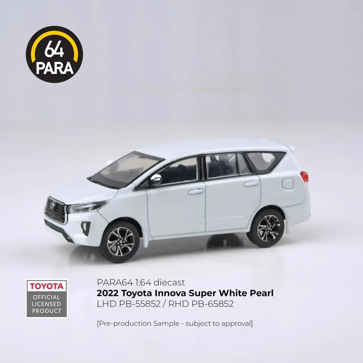 PARA 64 Toyota Innova  2022 - SUPER WHITE PEARL