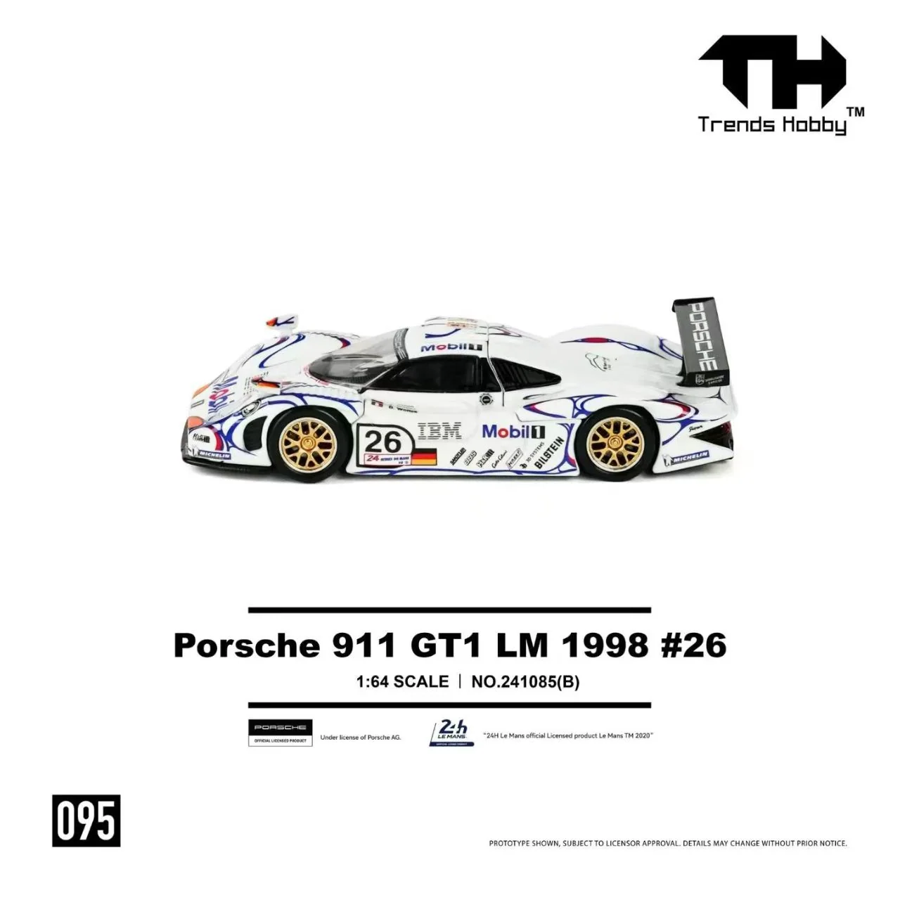 Trends Hobby 1:64 Porsche 911 GT1 LM 1988 #26 - Champion